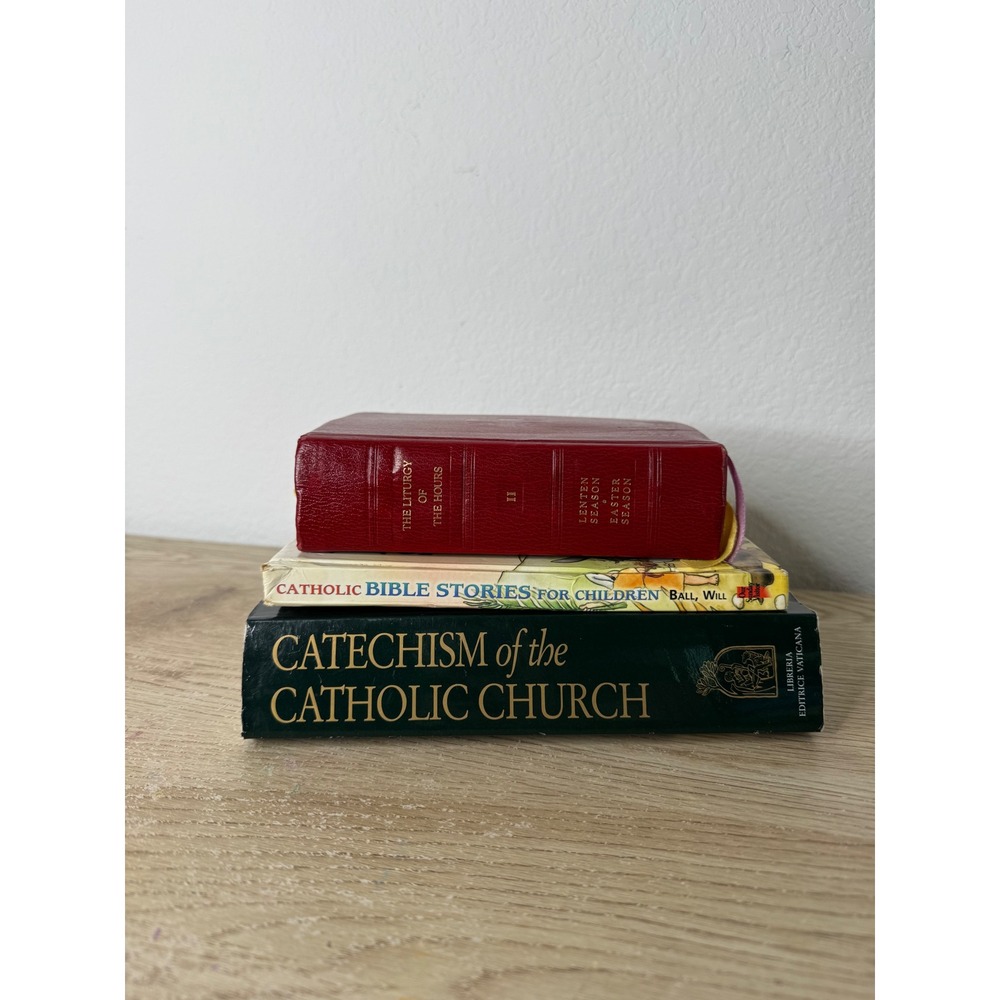 Catholic Book Lot Catechism 2nd Ed Liturgy of the Hours Vol II Bible Stories